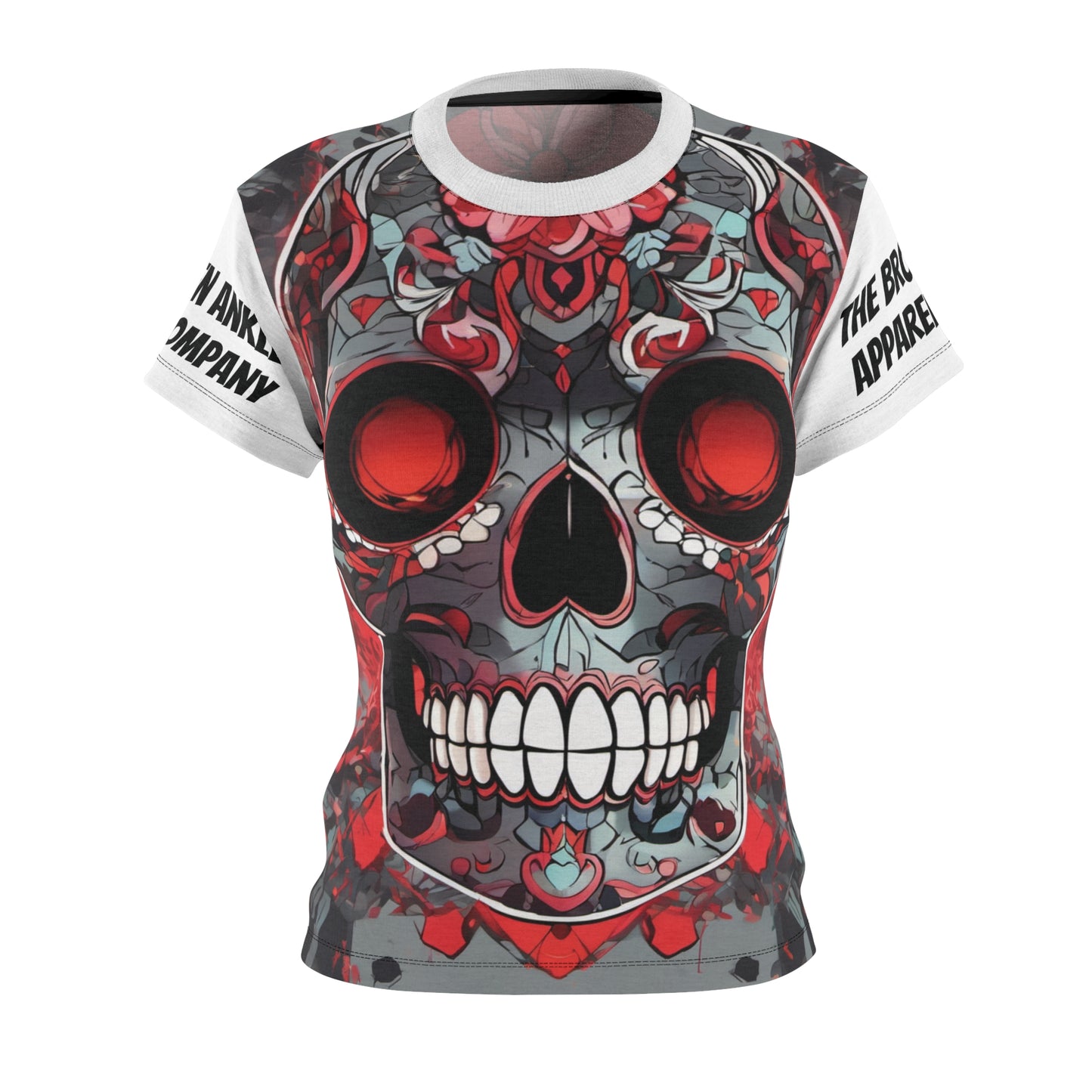 Candy Skull Women's Cut & Sew Tee