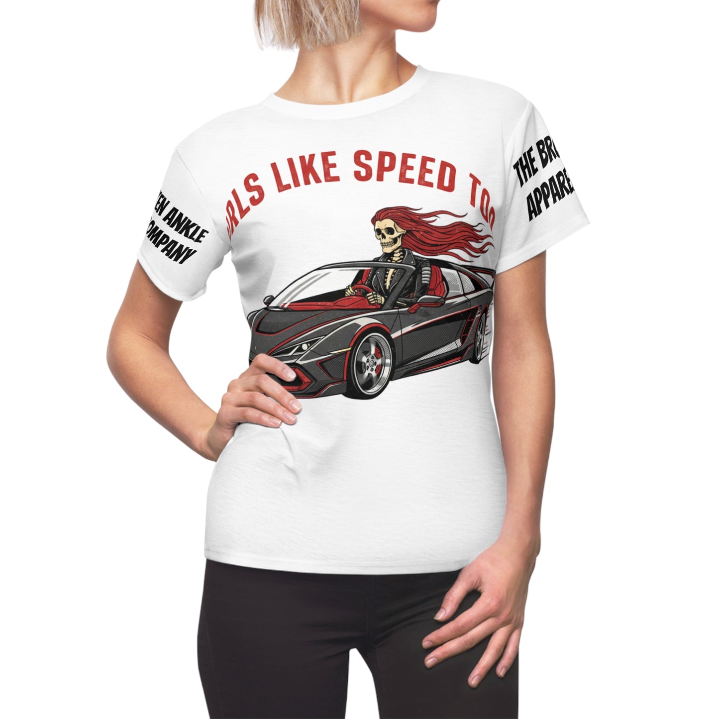 Girls Like Speed Too Sports Car Tee