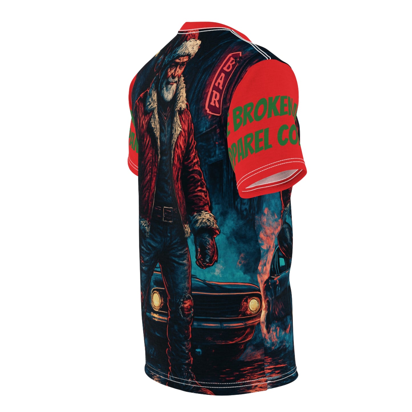 Santa Muscle Car Tee — Christmas Collection