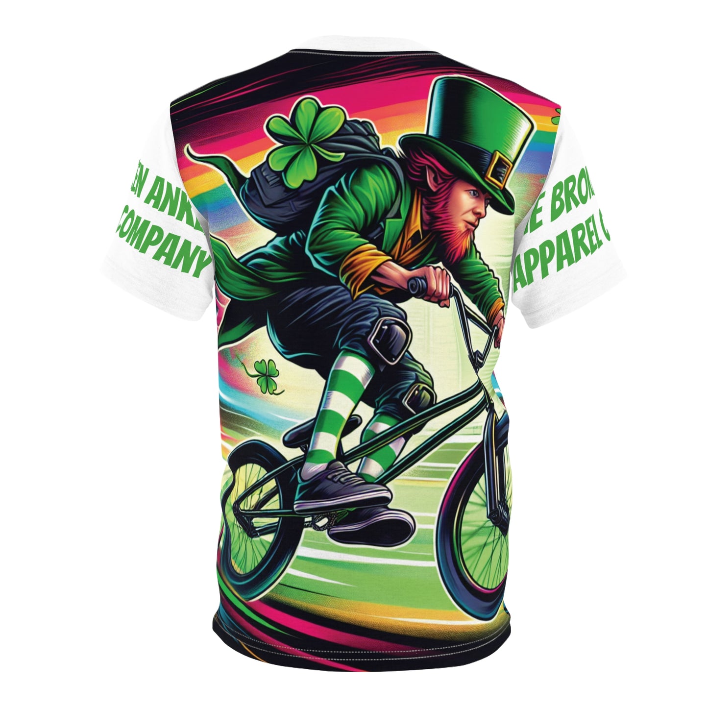 Leprechaun on BMX bike