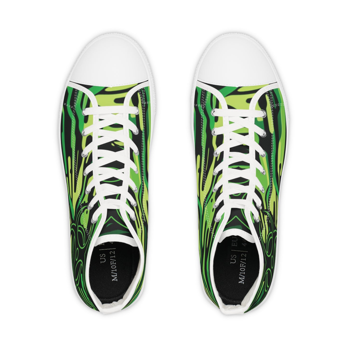 Anti-Bio-Hazard Green Men's High Top Sneakers