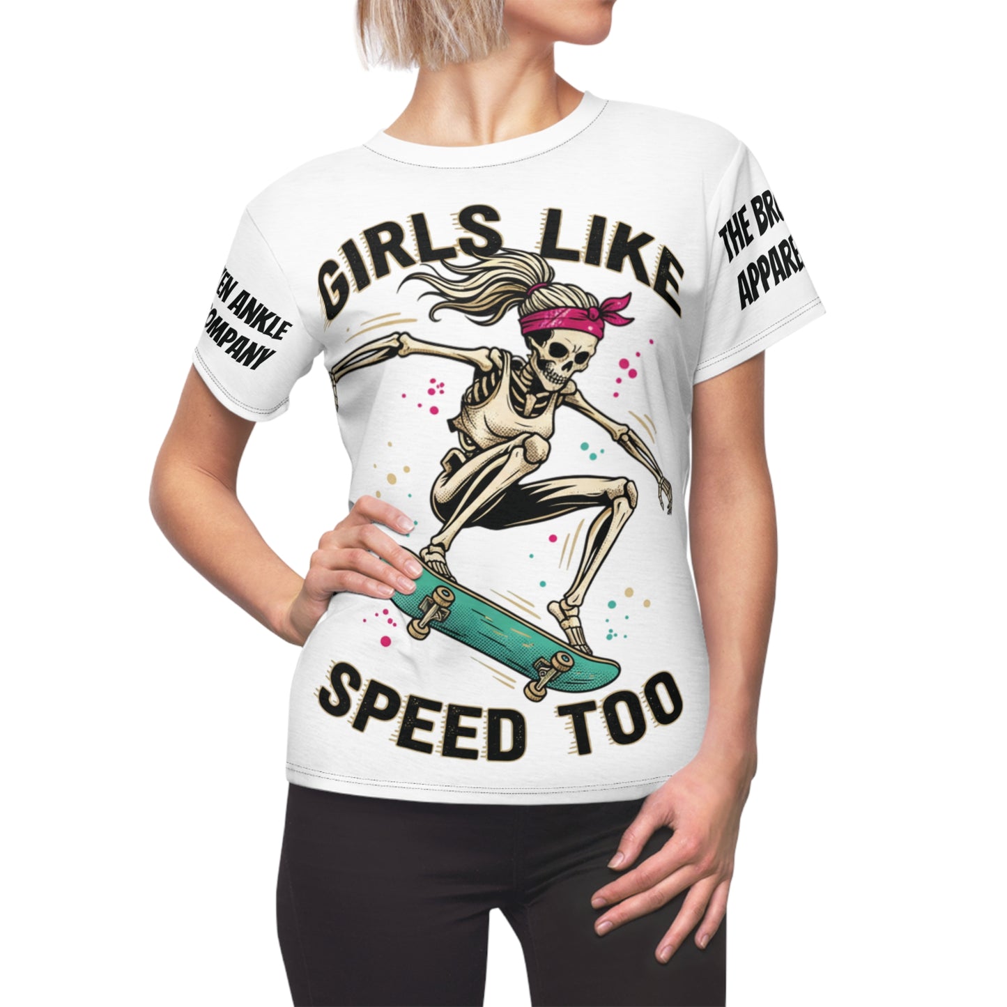 Girls Like Speed Too Skate Tee