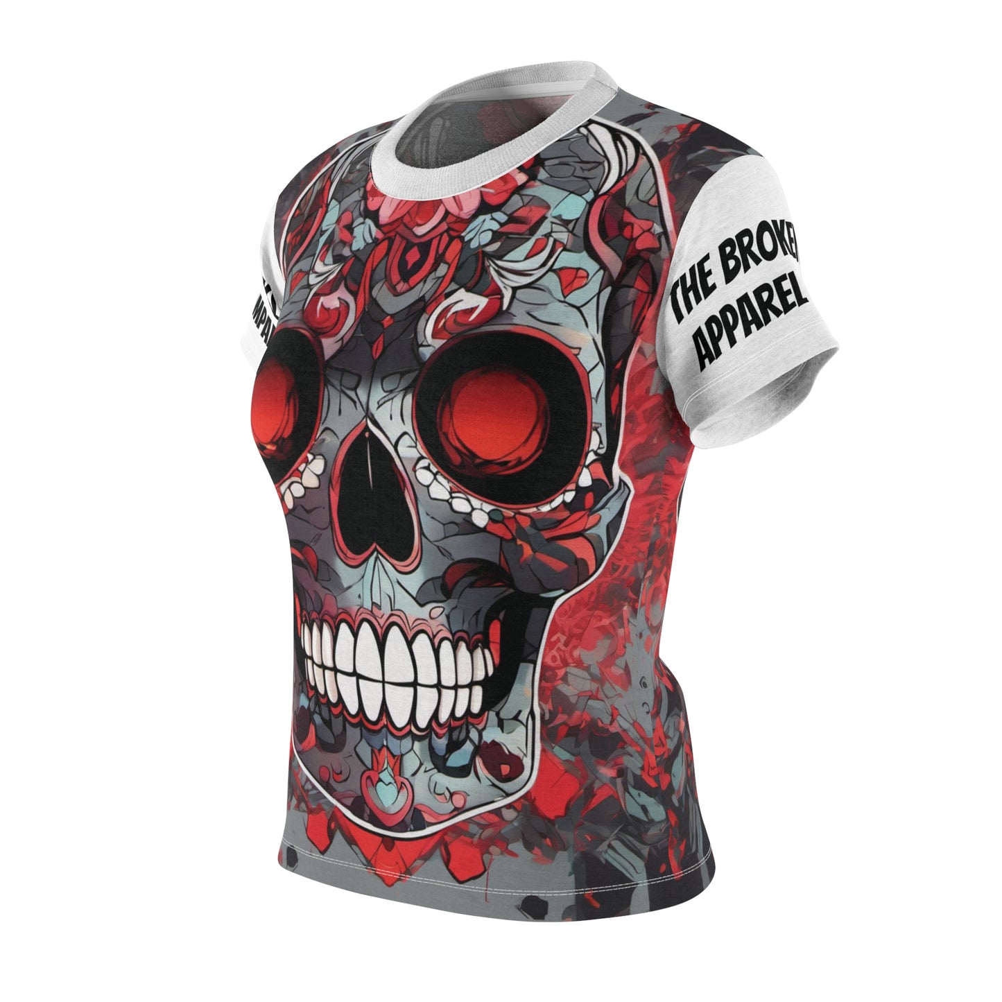 Candy Skull Women's Cut & Sew Tee