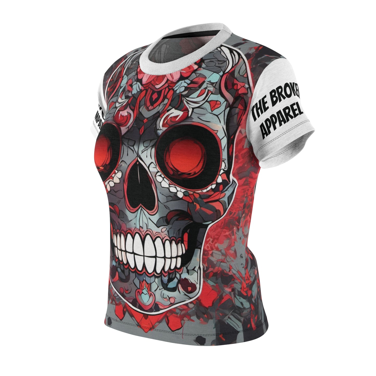 Candy Skull Women's Cut & Sew Tee