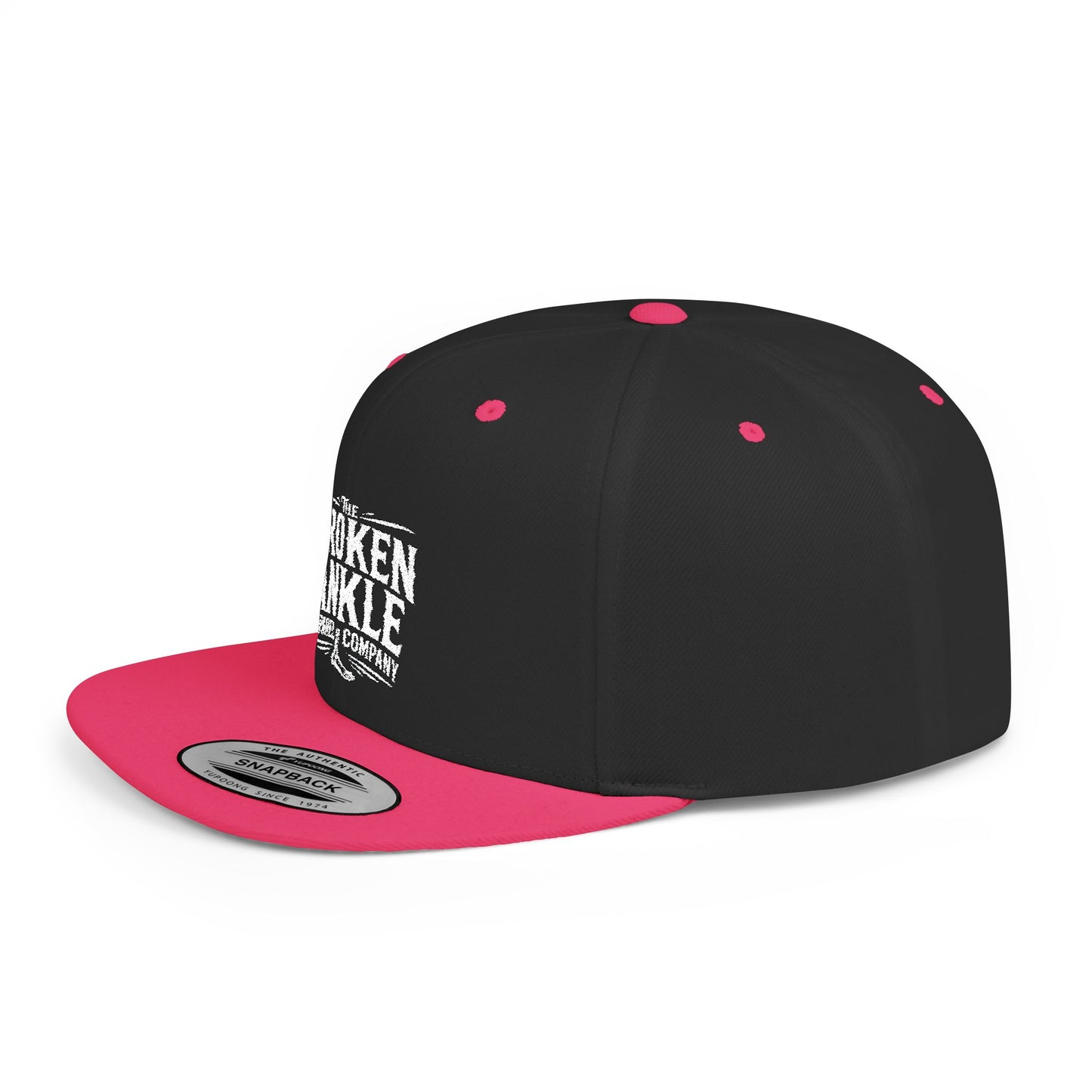 2026 Logo Flat Bill Snapback Pink/Black