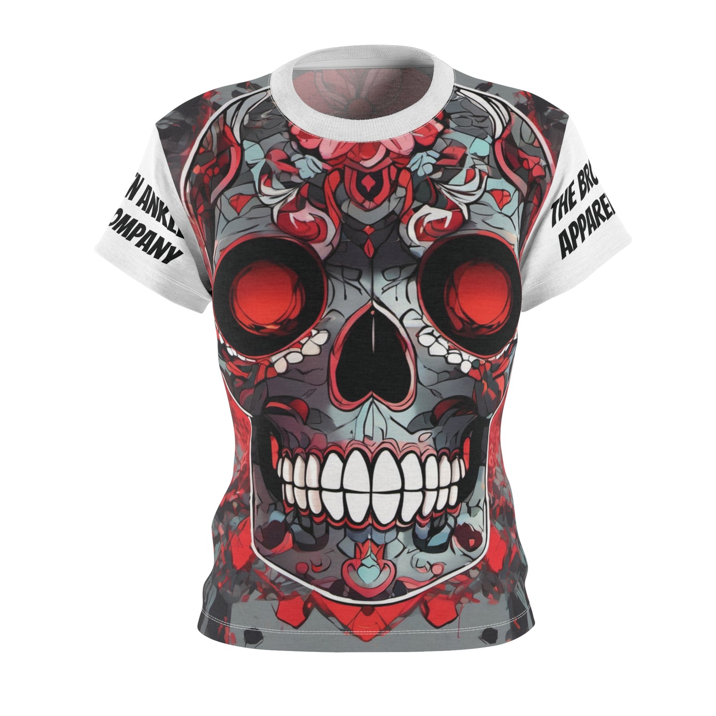 Candy Skull Women's Cut & Sew Tee