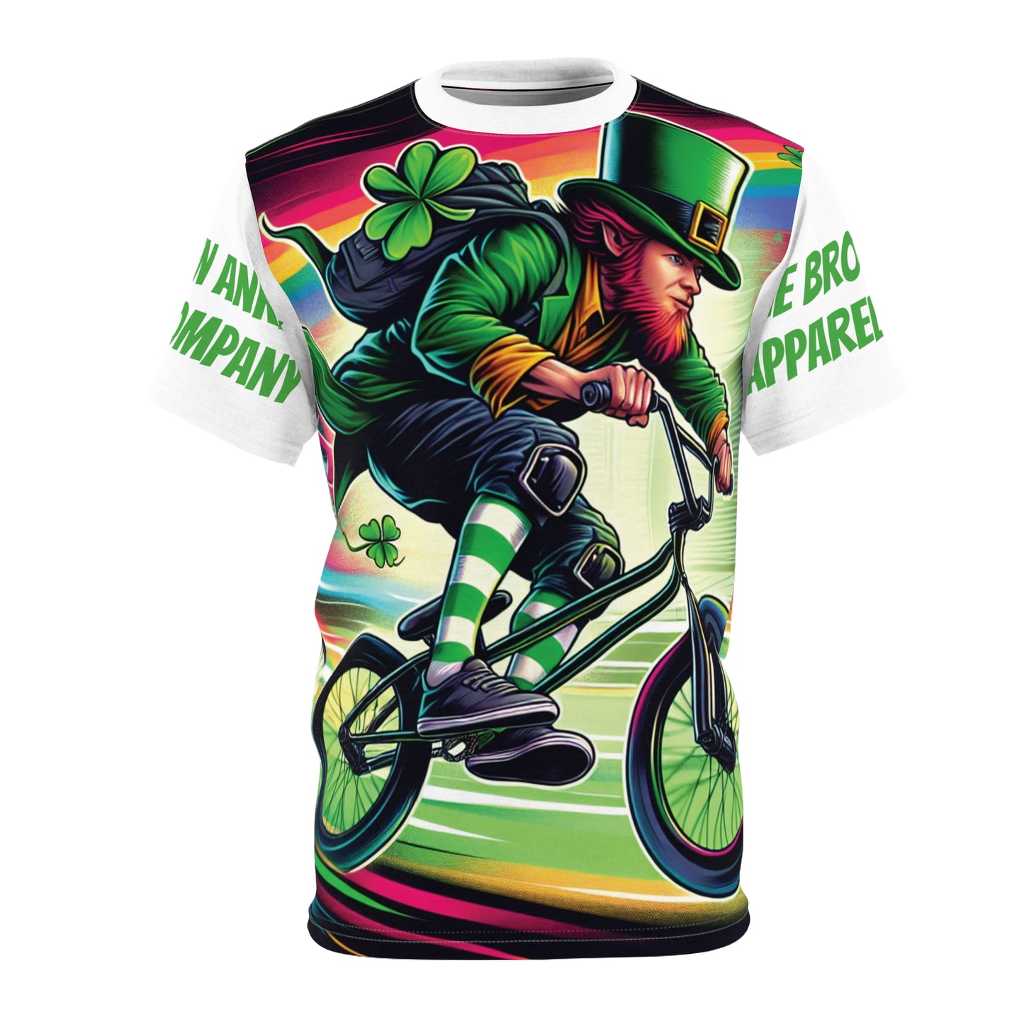 Leprechaun on BMX bike