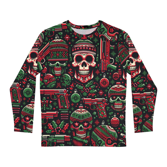 Skulls and Guns Christmas Sweater/Long Sleeve Shirt #4