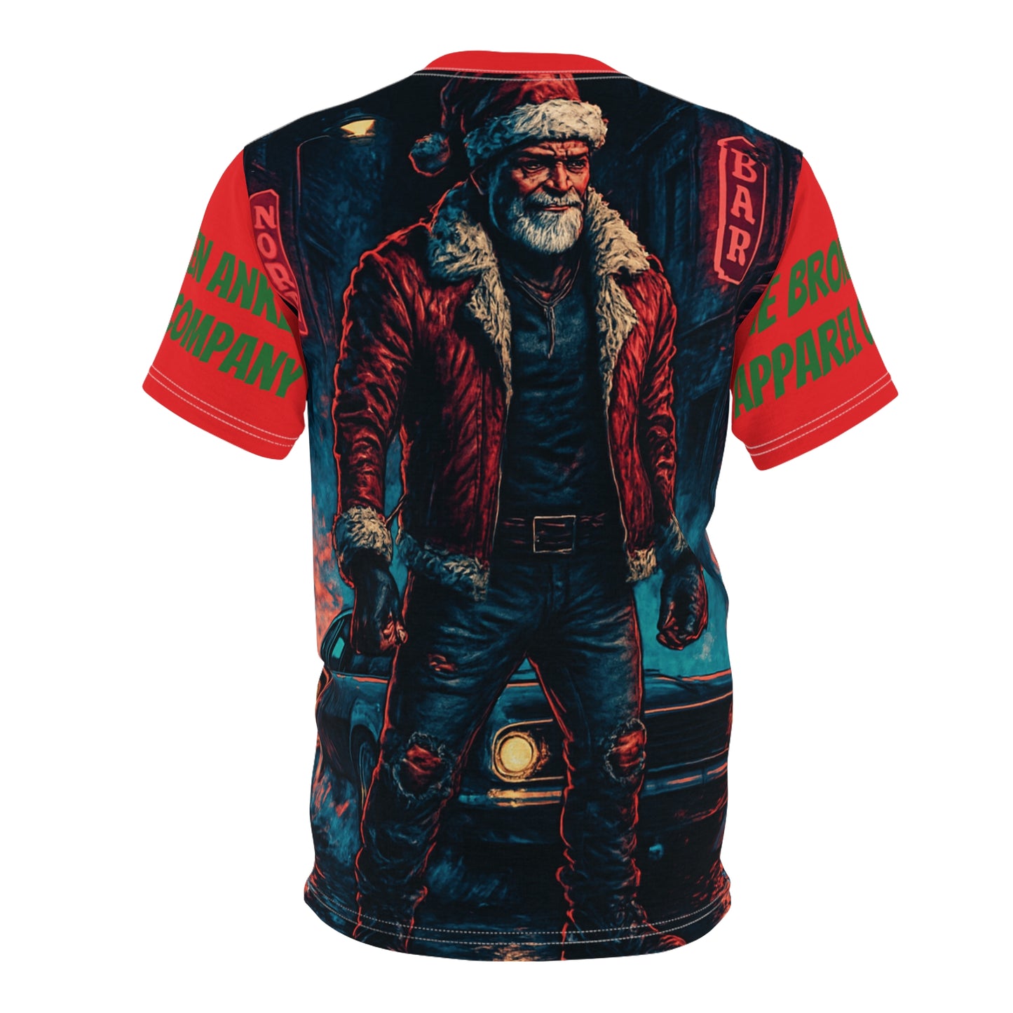Santa Muscle Car Tee — Christmas Collection