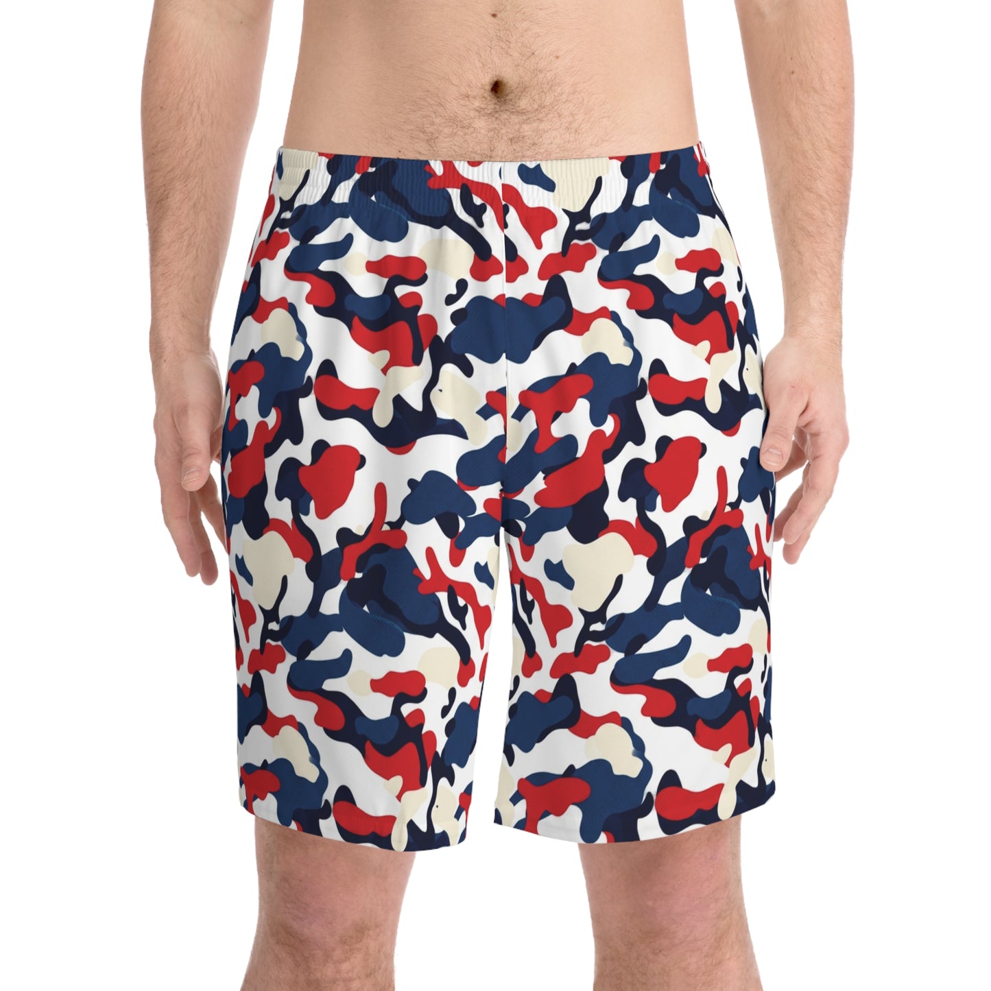 Red, White and Blue Camo SwimShorts