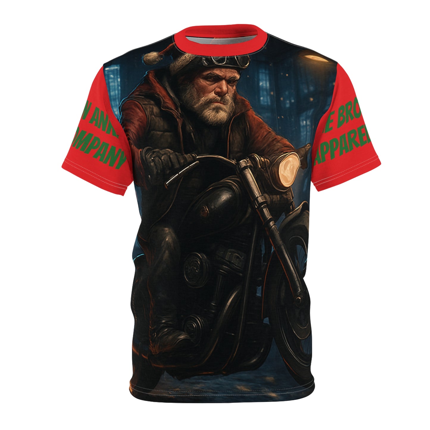 Biker Santa Motorcycle Tee — Christmas Collection