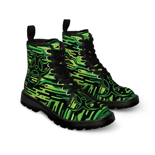 Anti-Bio-Hazard Green Men's Canvas Boots