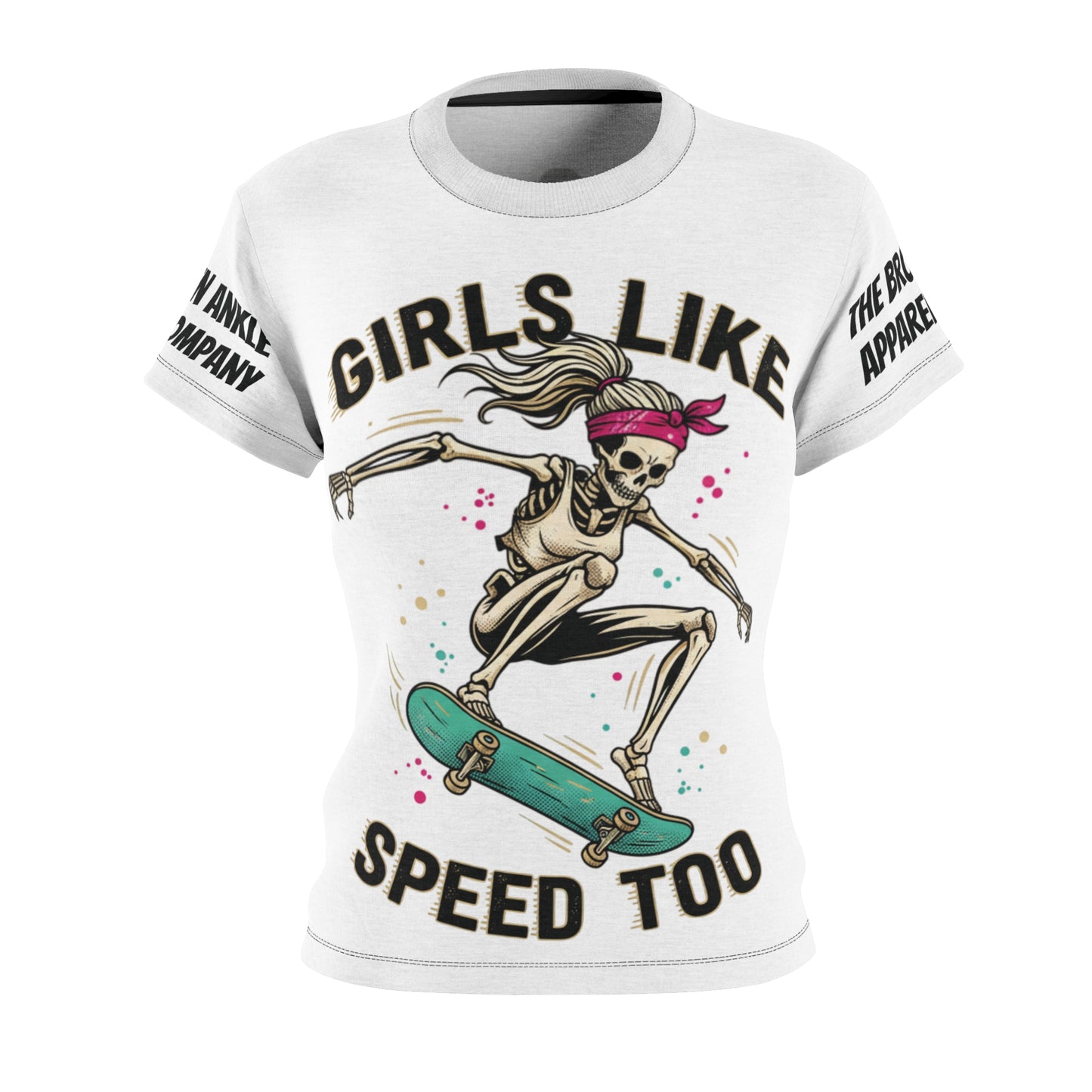 Girls Like Speed Too Skate Tee