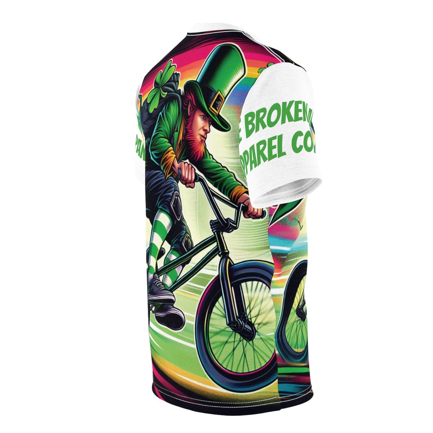 Leprechaun on BMX bike