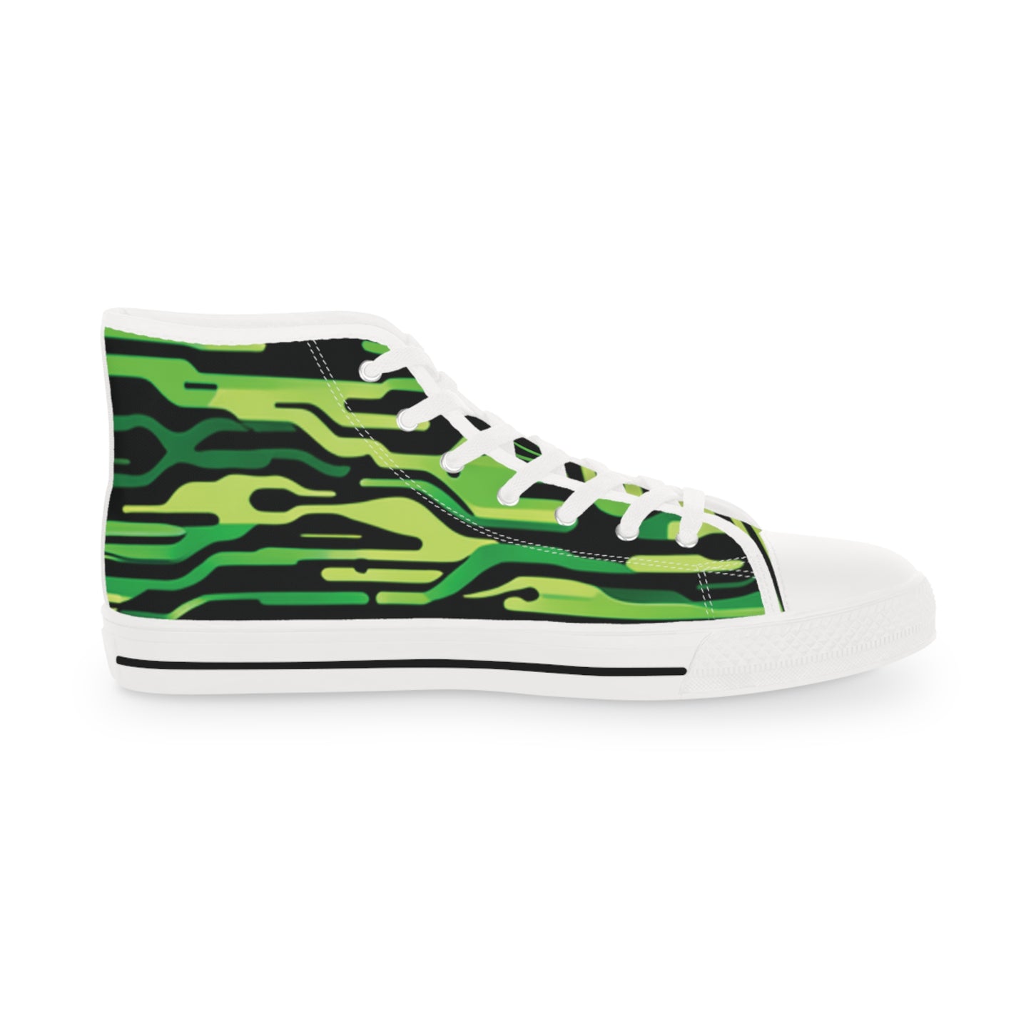 Anti-Bio-Hazard Green Men's High Top Sneakers