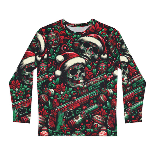 Skull and Guns Christmas Sweater/Long Sleeve Shirt #3