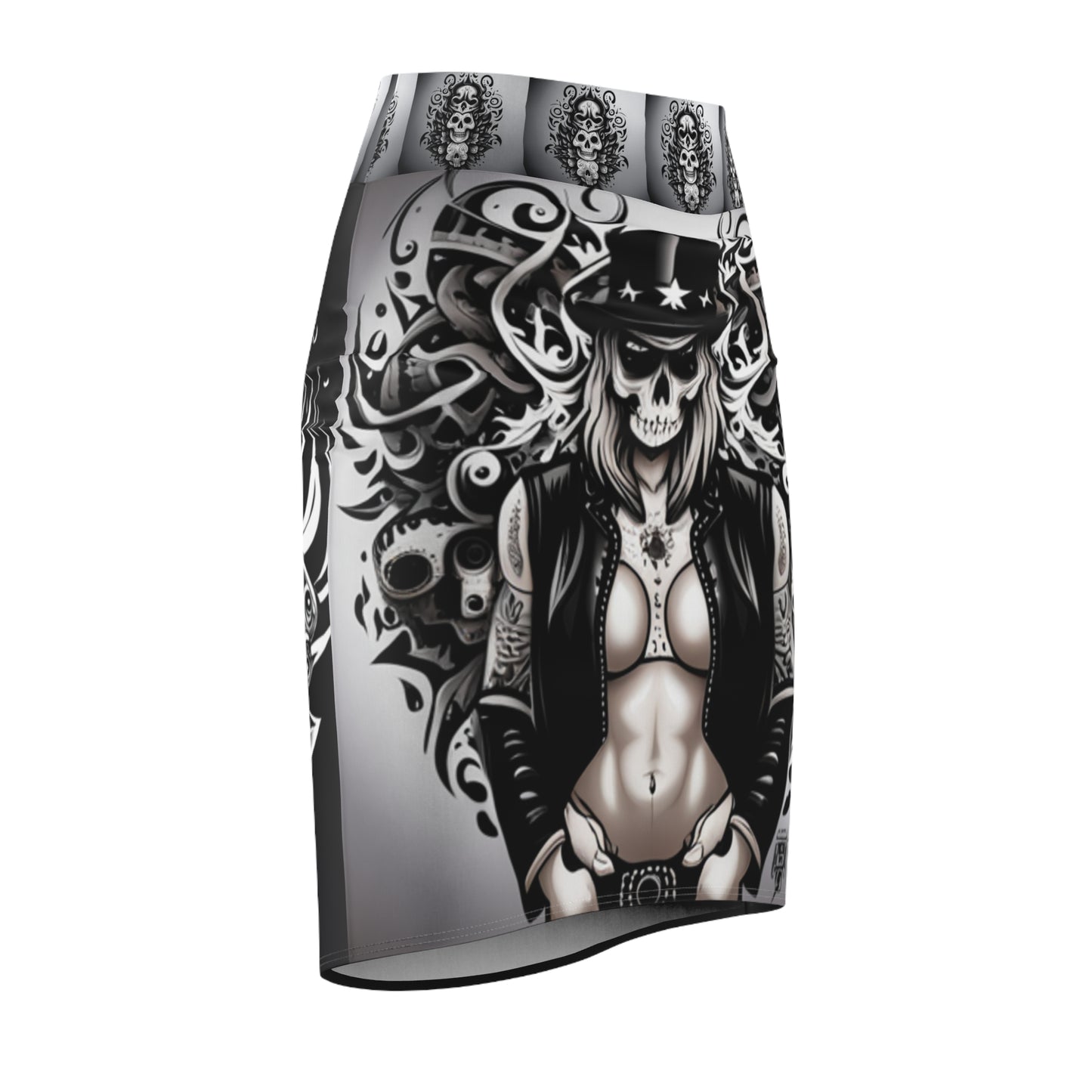 Women's SkullLady Pencil Skirt