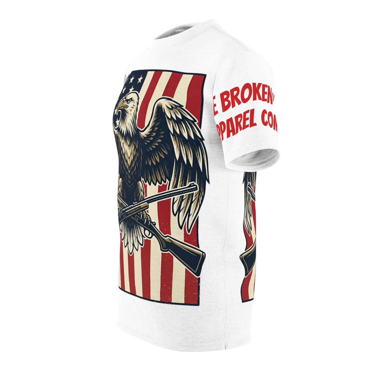 Eagle With Guns and Flag