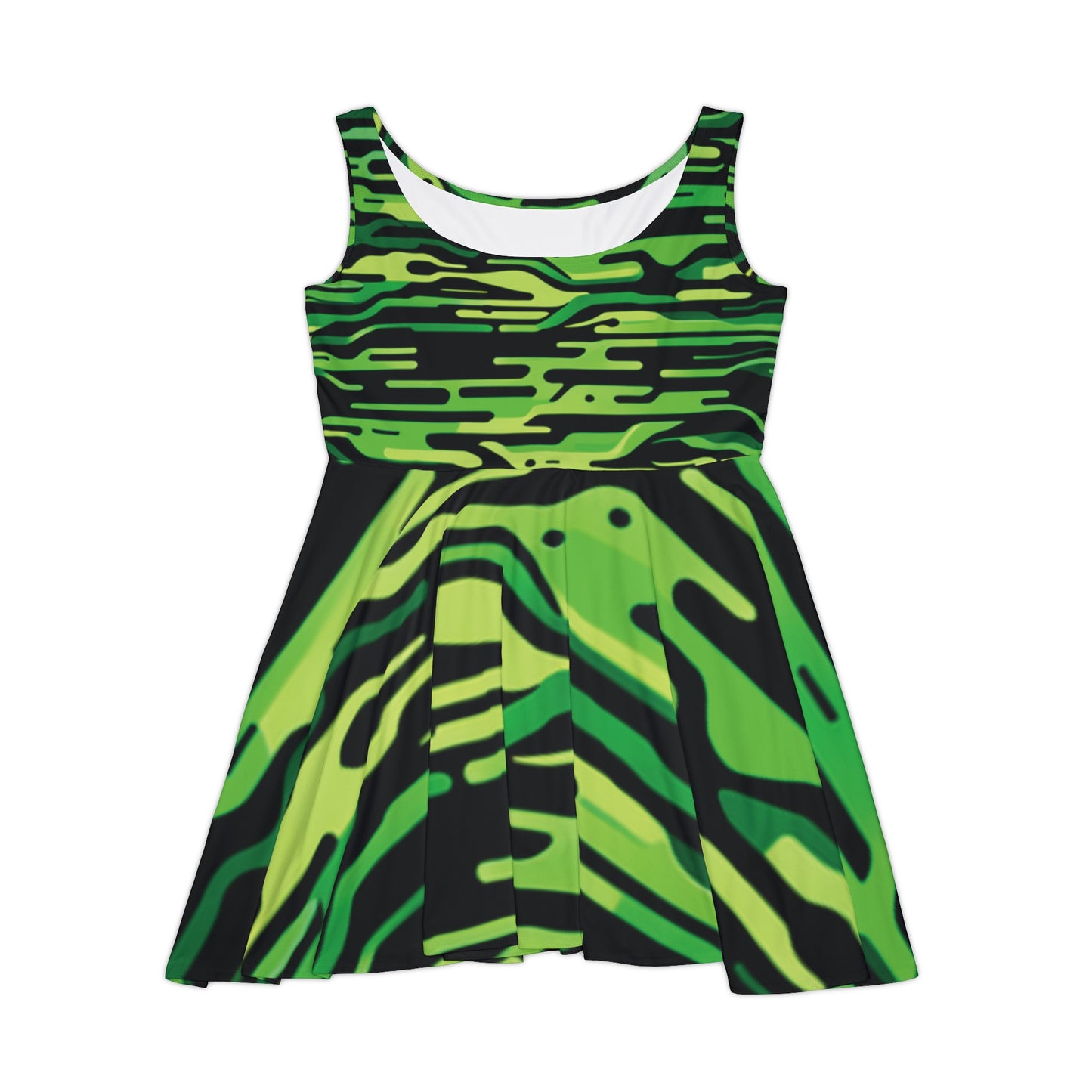 Neon Green Women's Skater Dress