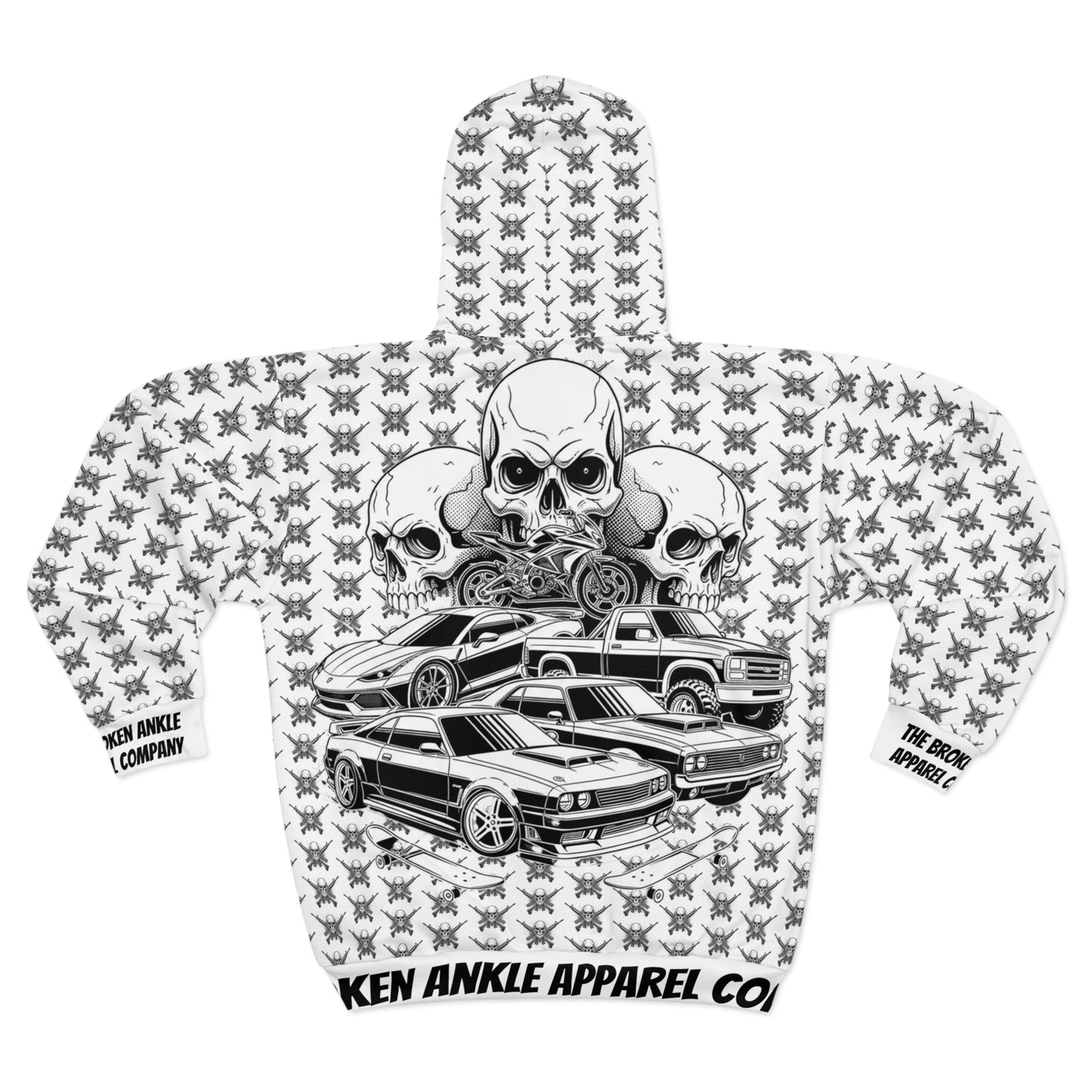 Crossed AR Skull Hoodie (Revised)