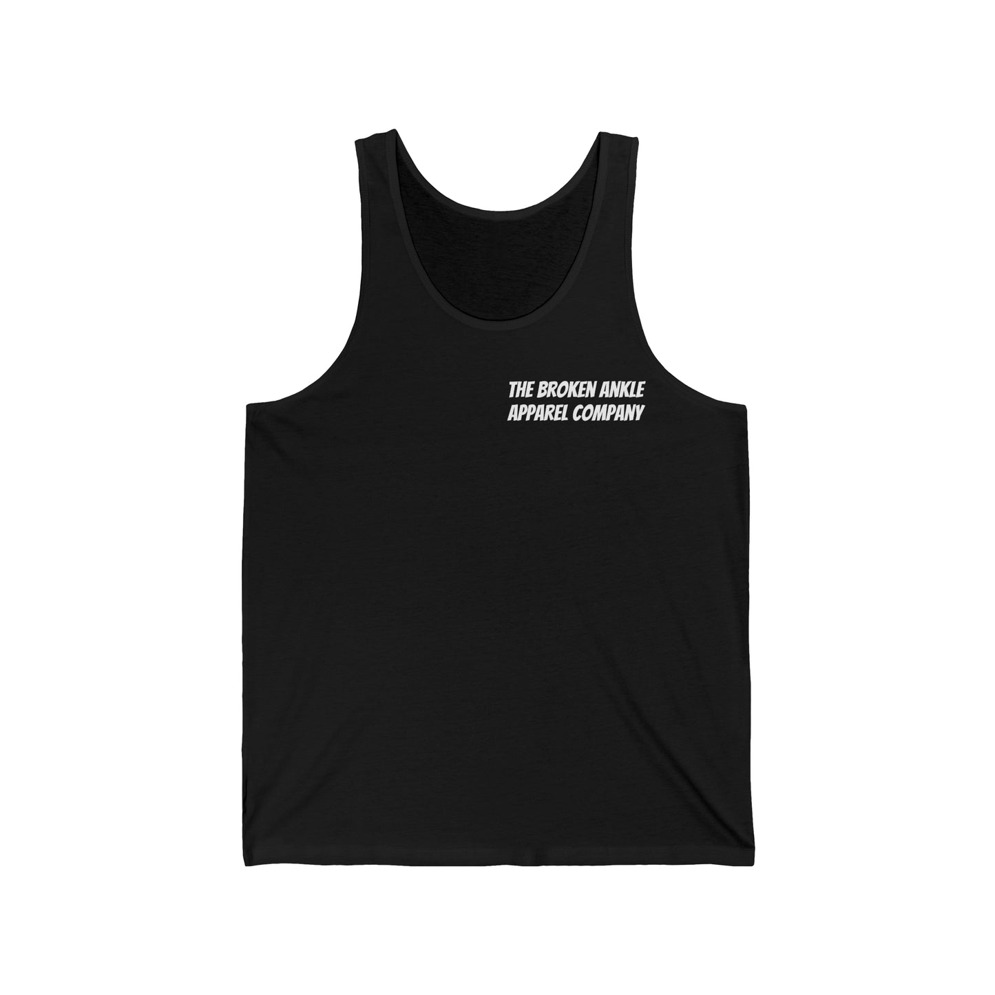 Logo/Slogan Black Jersey Tank