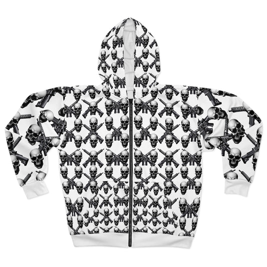 Crossed ARs with Skull Zip Hoodie