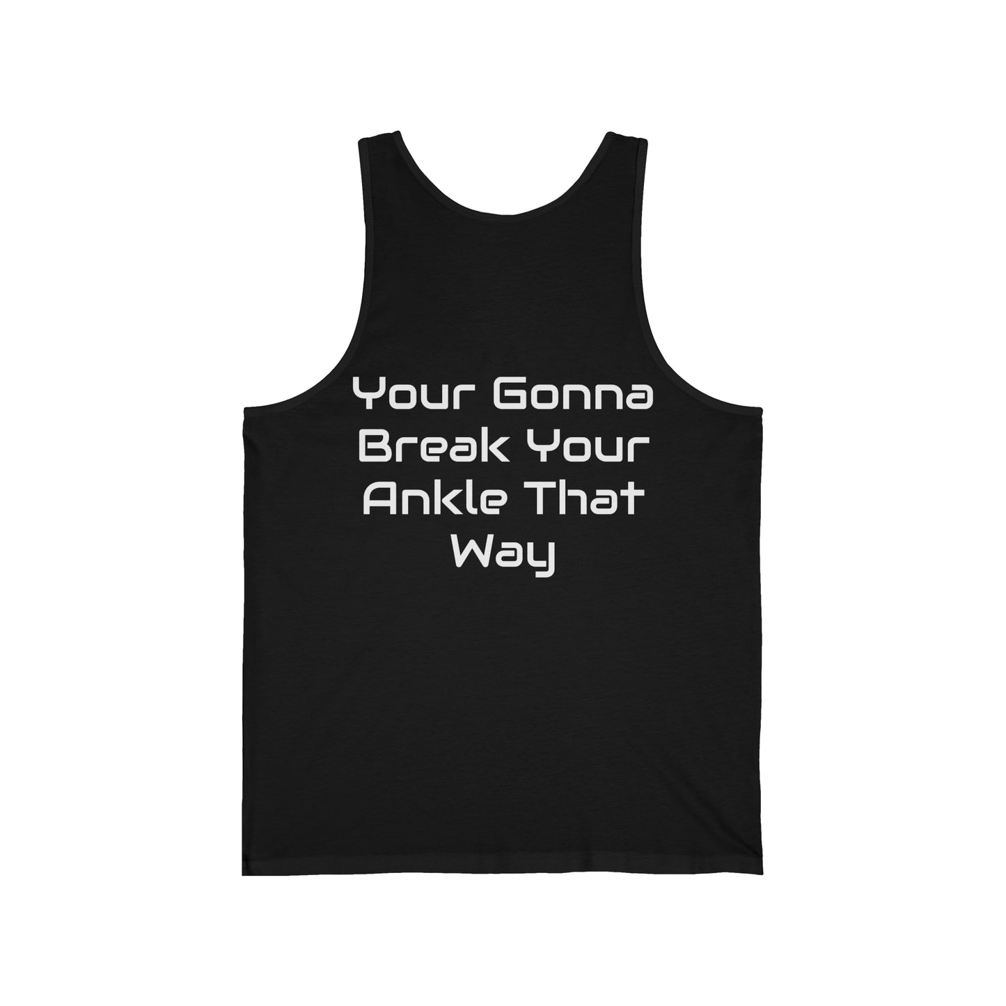 Logo/Slogan Black Jersey Tank