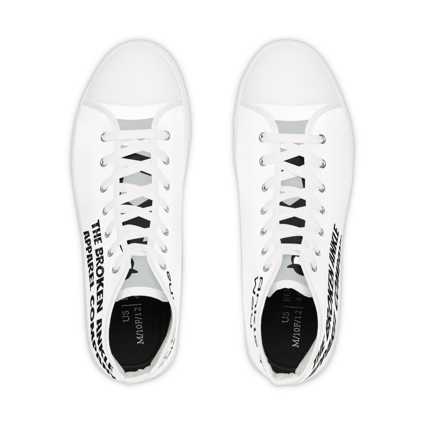 Logo/Slogan High Top Sneakers