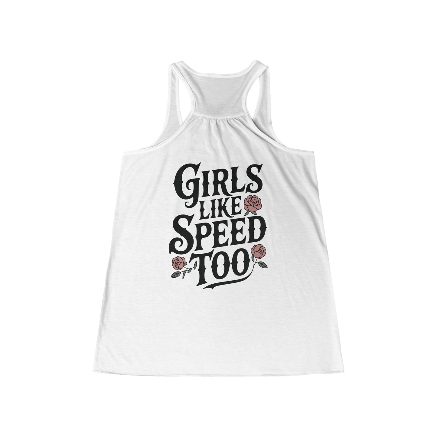 2026 Girls Like Speed Too Logo Tank Top