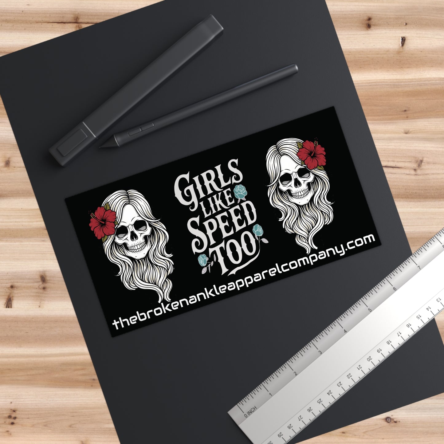 Girls Like Speed Too Bumper Stickers