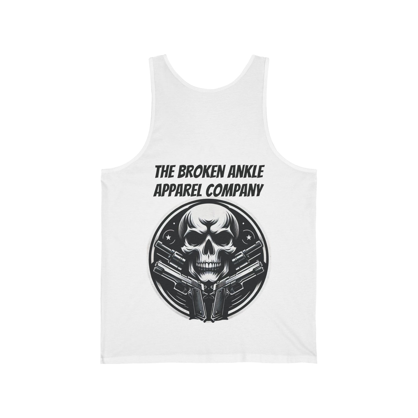 Logo White Jersey Tank