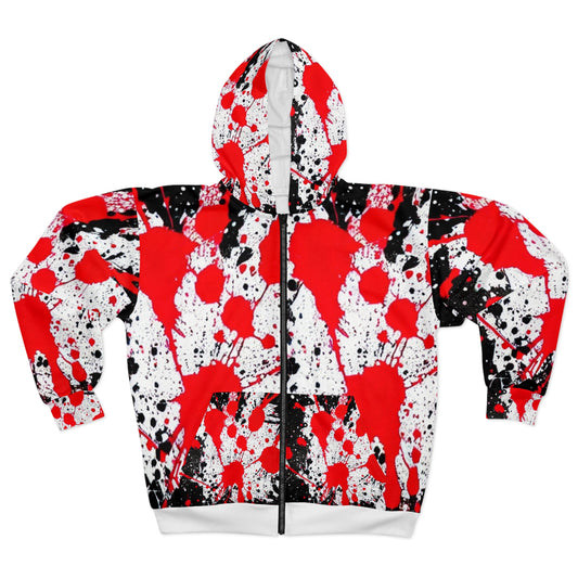 Blood Splatter Zip Hoodie