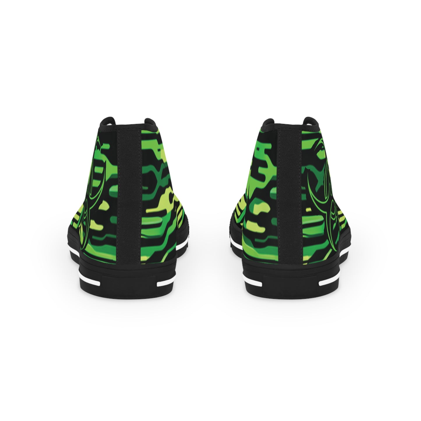 Anti-Bio-Hazard Green Men's High Top Sneakers