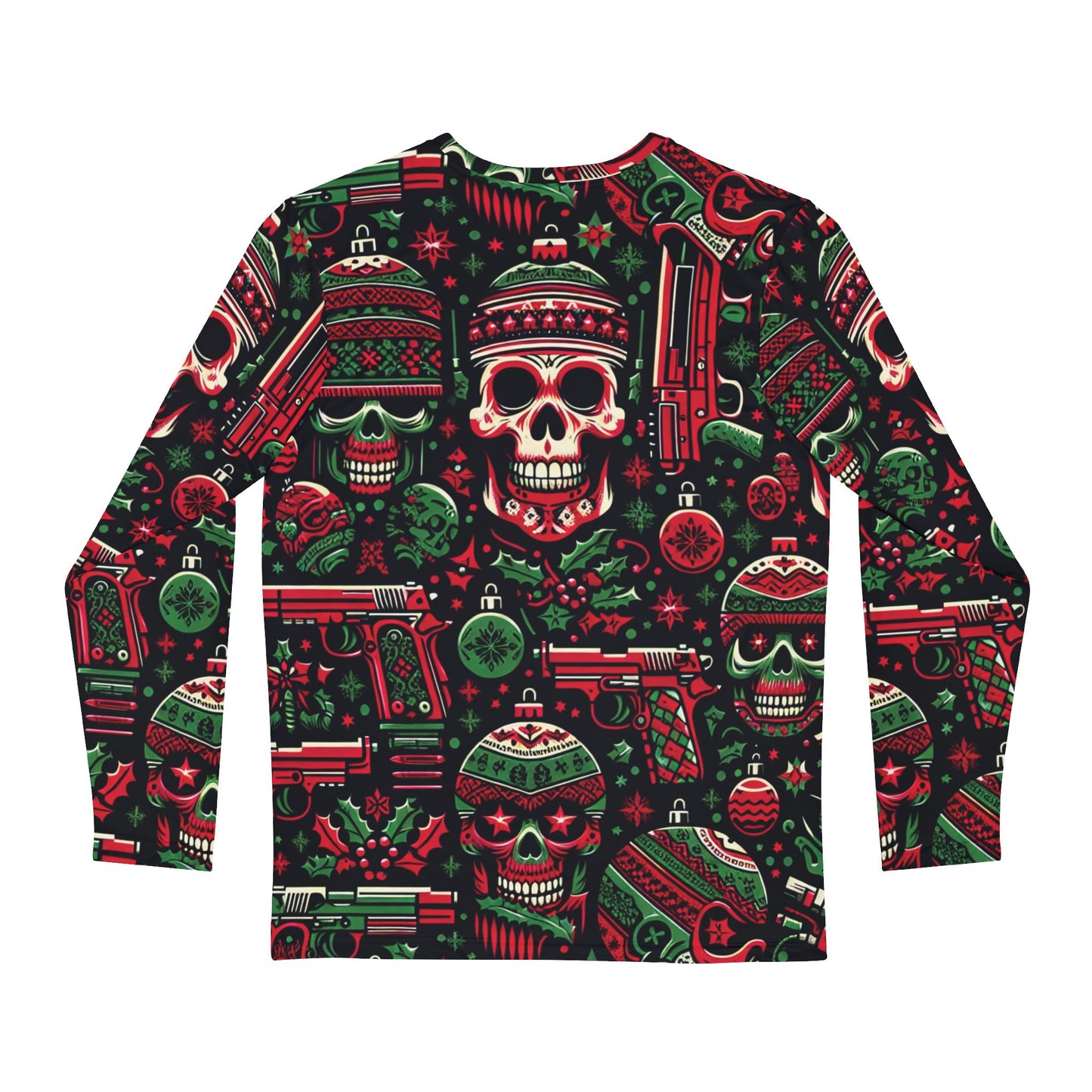 Skulls and Guns Christmas Sweater/Long Sleeve Shirt #4