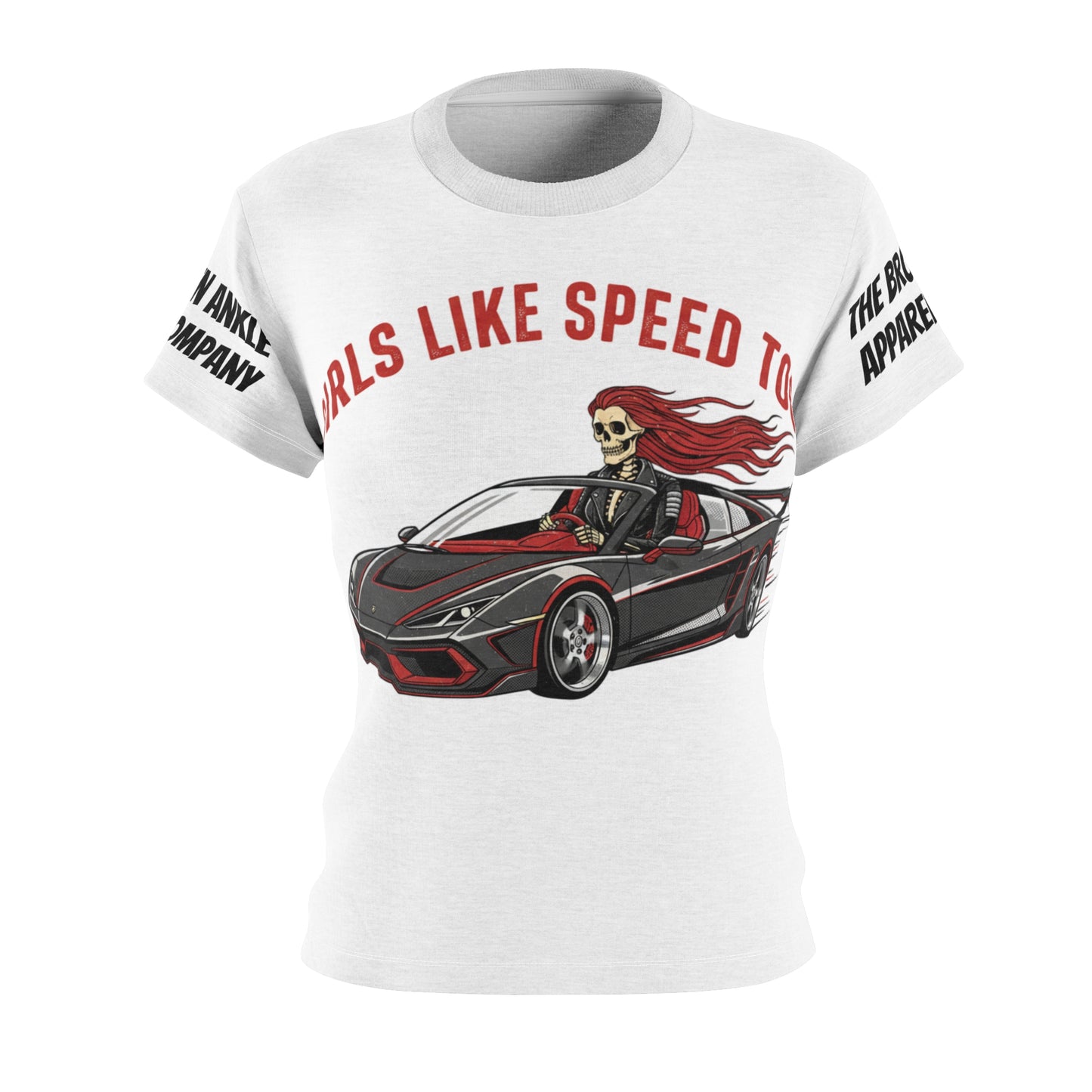 Girls Like Speed Too Sports Car Tee