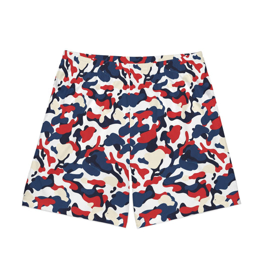 Red, White and Blue Camo SwimShorts