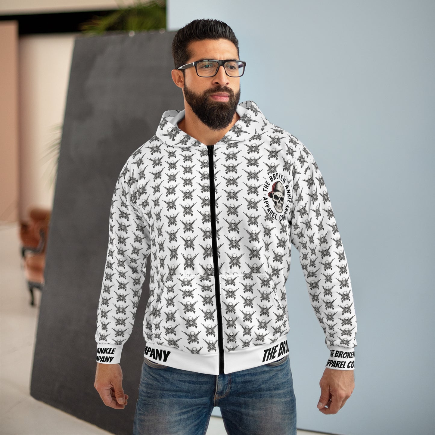 Crossed AR Skull Hoodie (Revised)