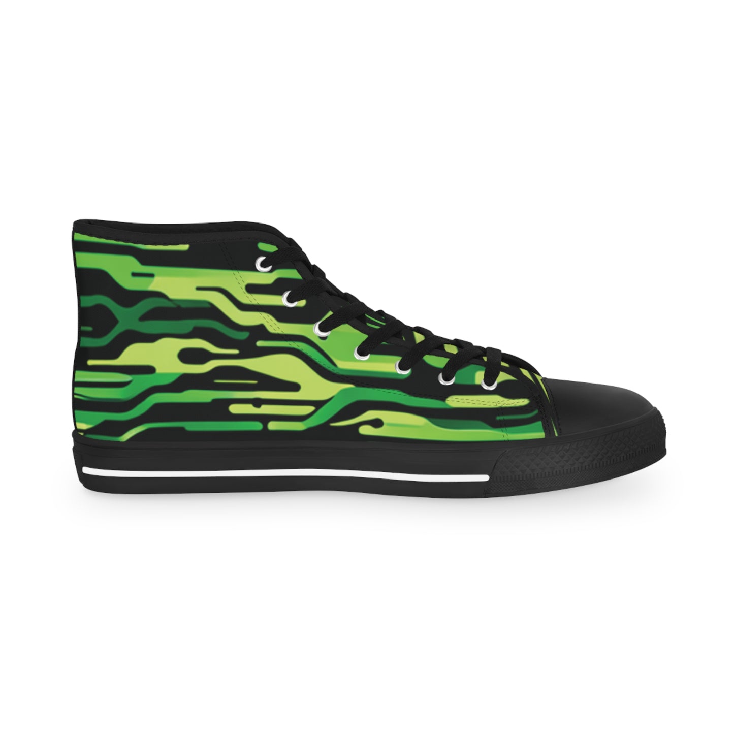 Anti-Bio-Hazard Green Men's High Top Sneakers