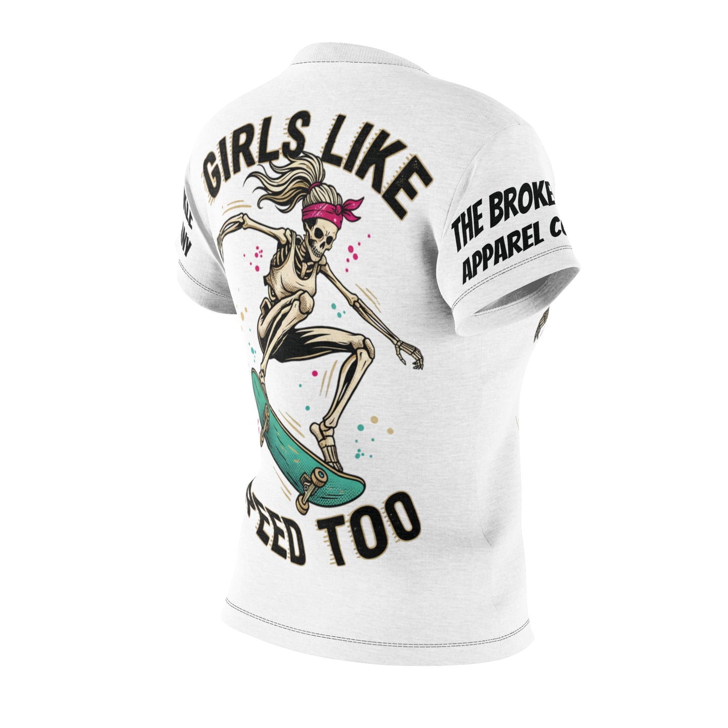 Girls Like Speed Too Skate Tee