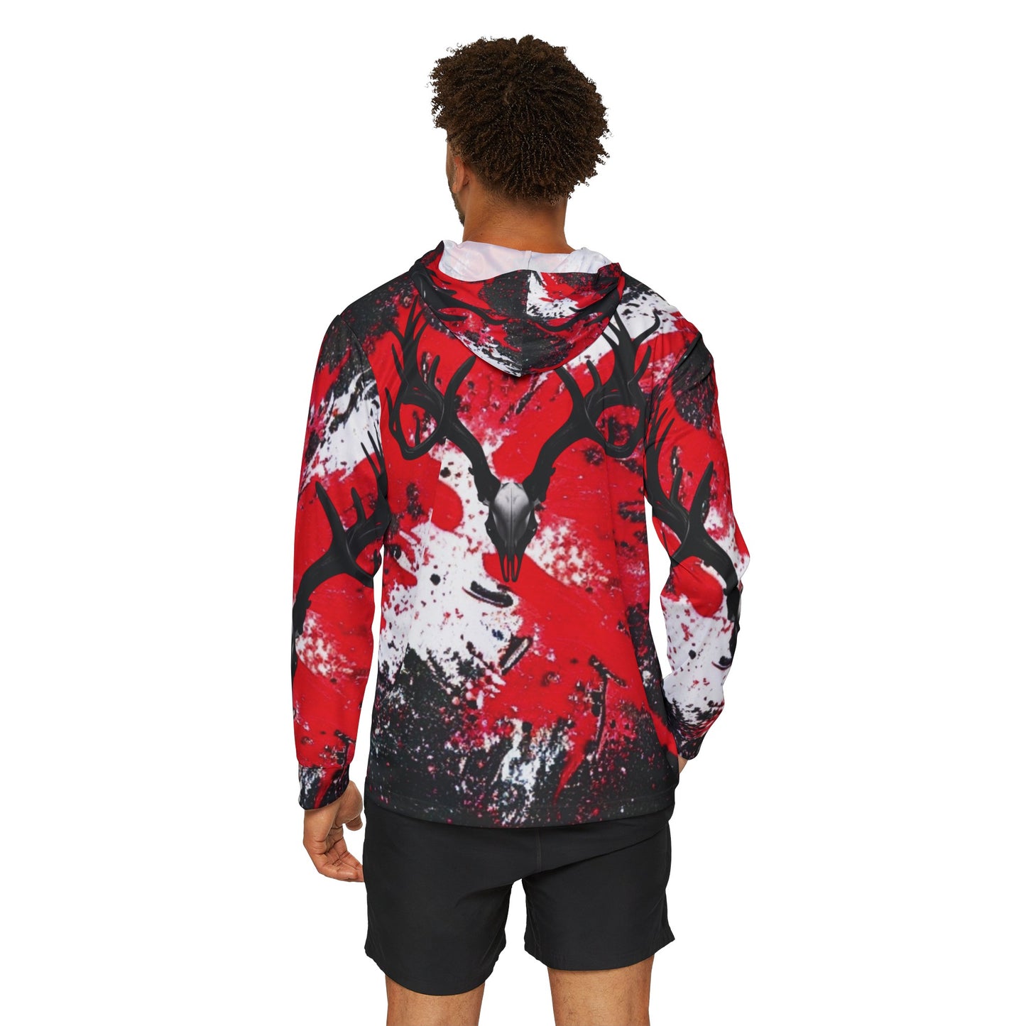 Bloody Deer Skull Sports Warmup Hoodie