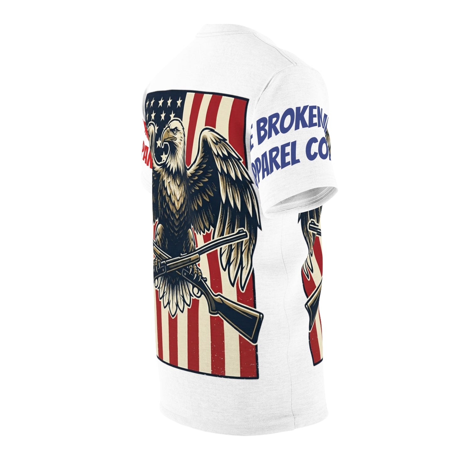 Eagle With Guns and Flag
