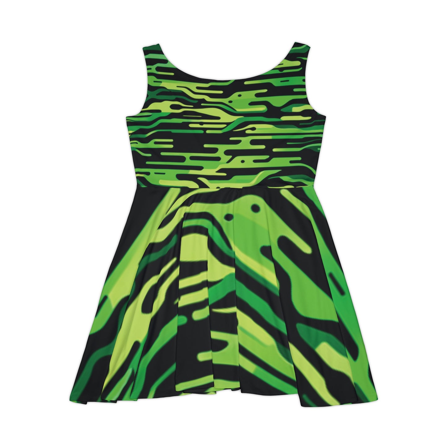 Neon Green Women's Skater Dress