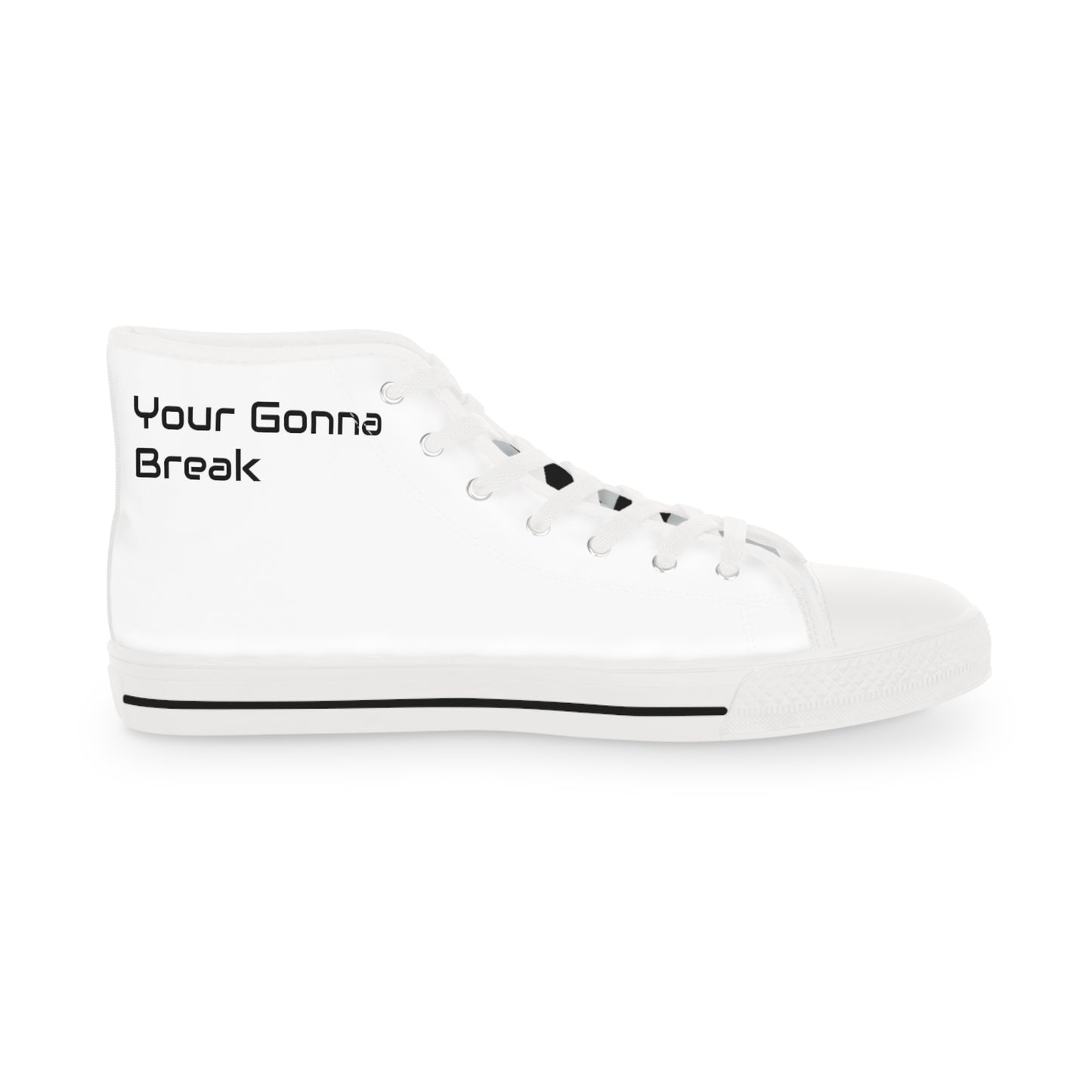 Logo/Slogan High Top Sneakers