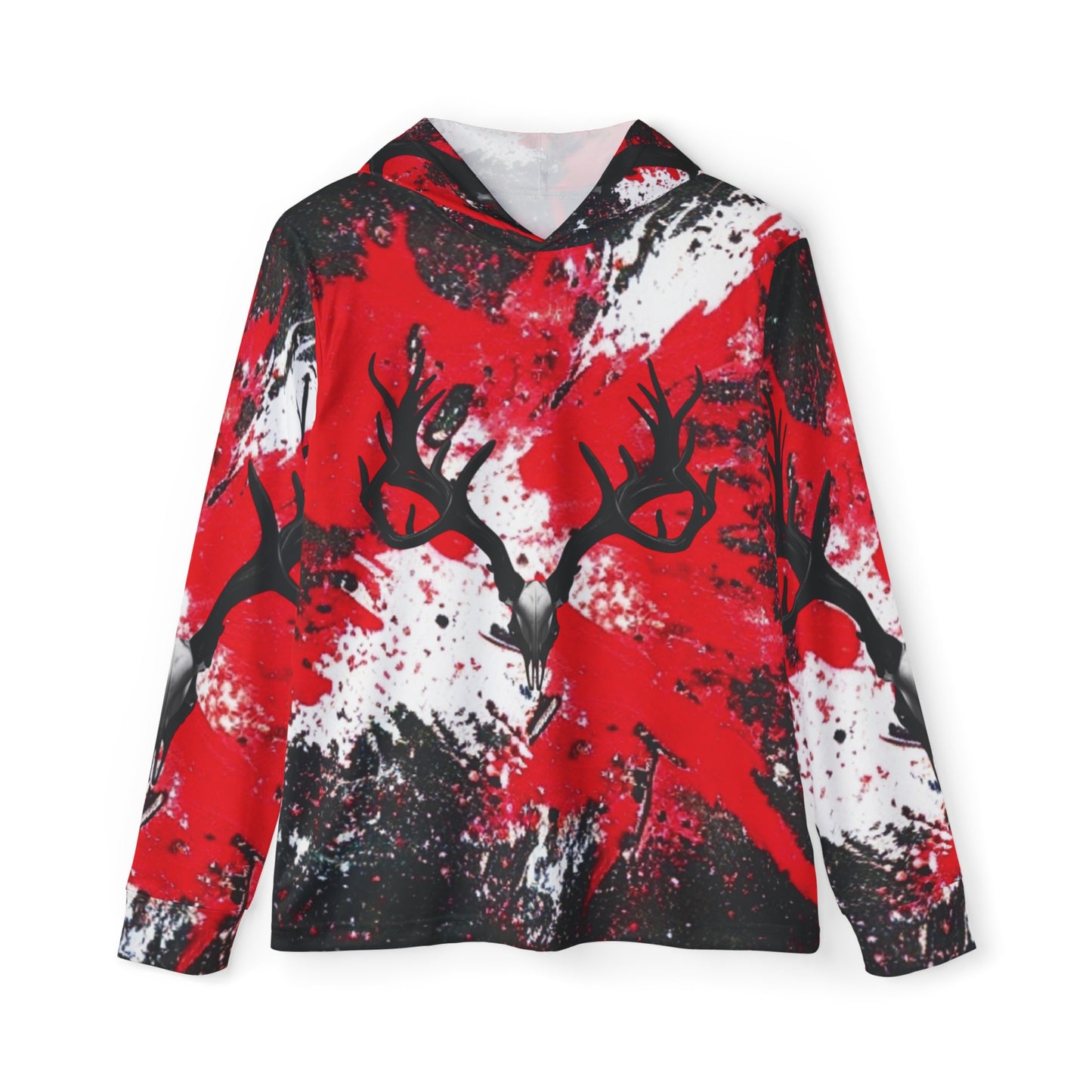 Bloody Deer Skull Sports Warmup Hoodie