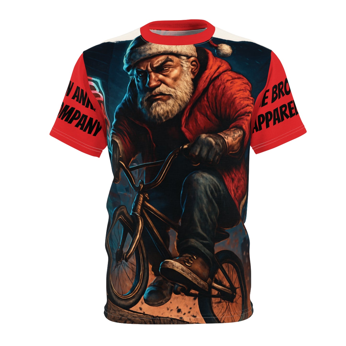 Santa BMX Tee — Christmas Collection