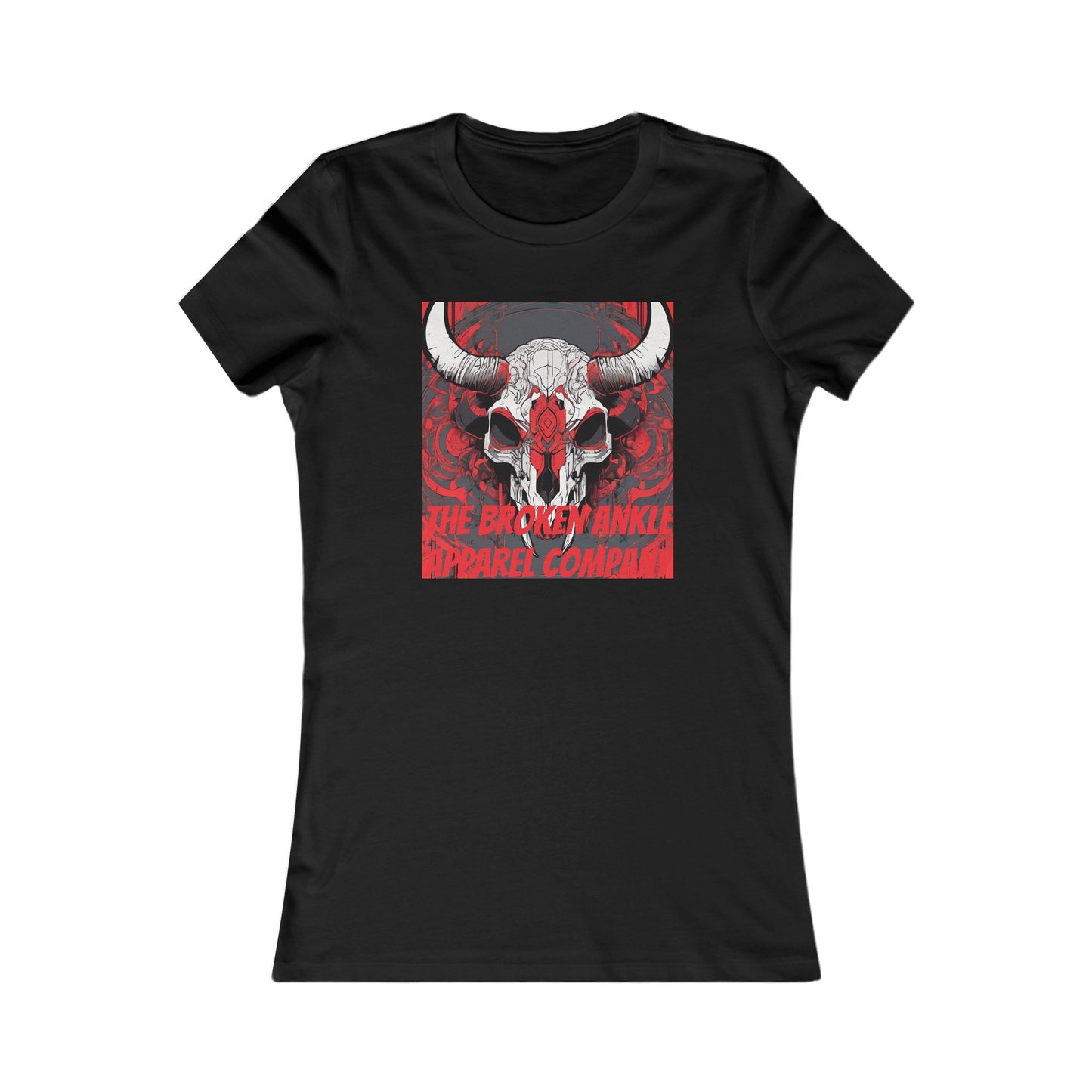 Women's Buffalo Skull w/Rose Tee