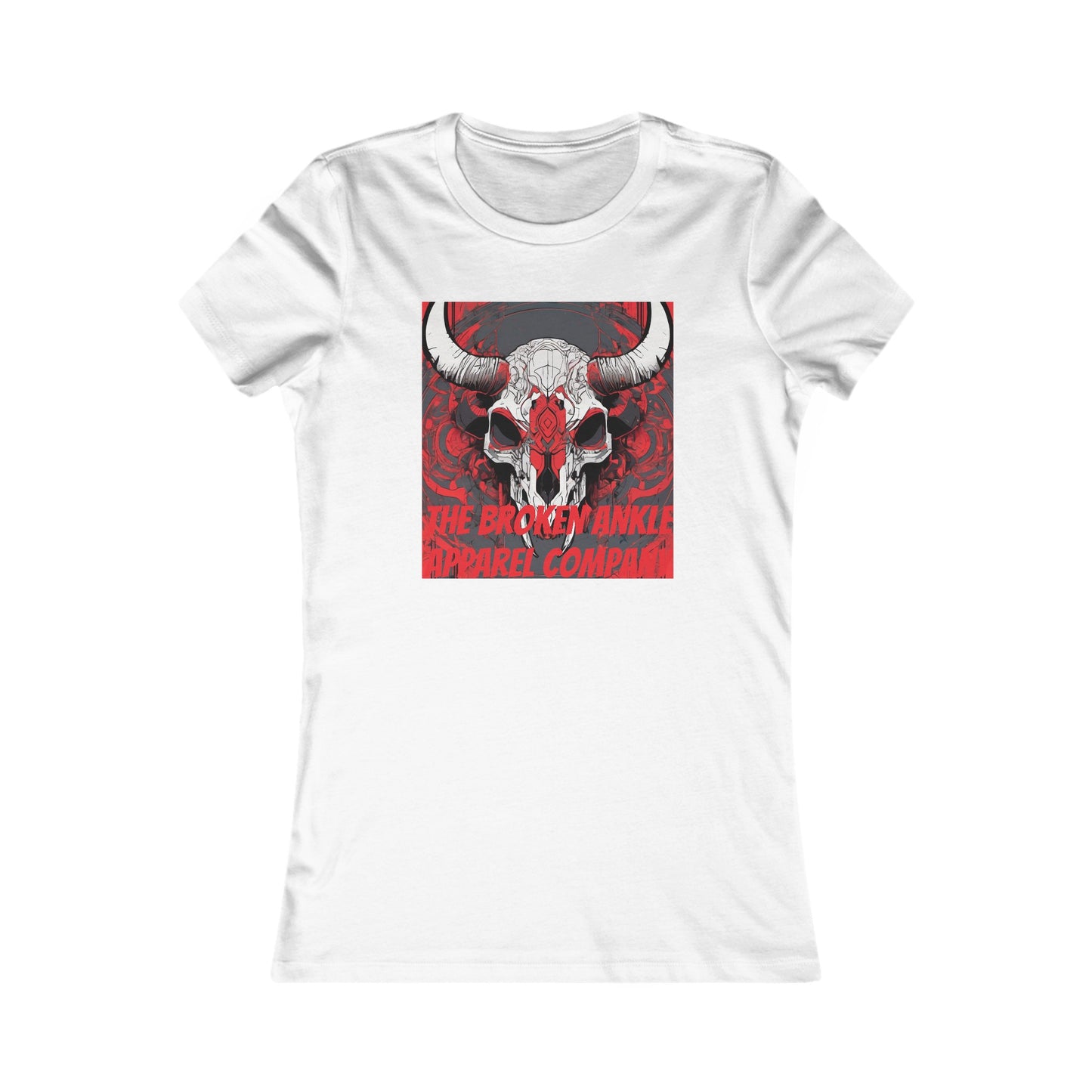 Women's Buffalo Skull w/Rose Tee