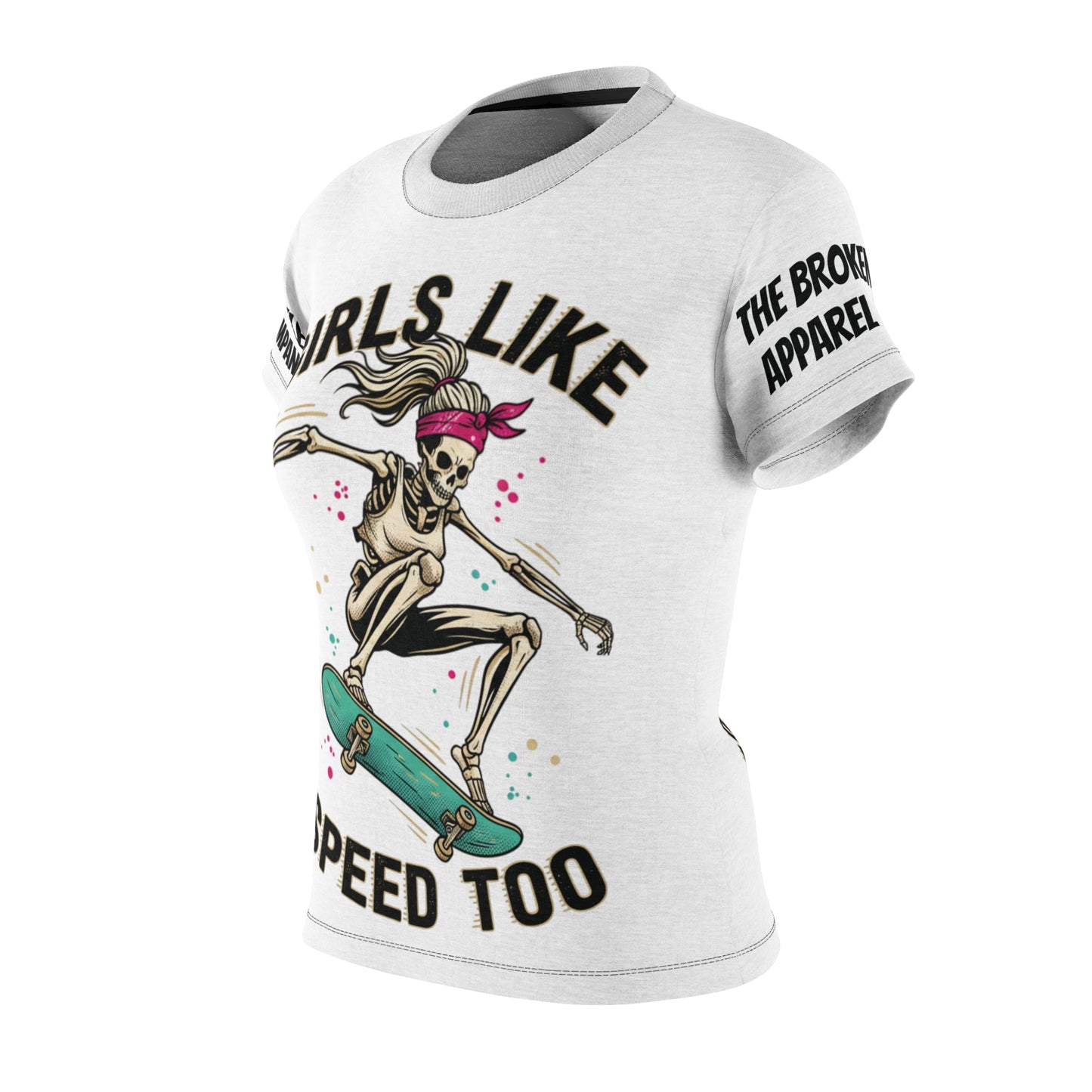 Girls Like Speed Too Skate Tee