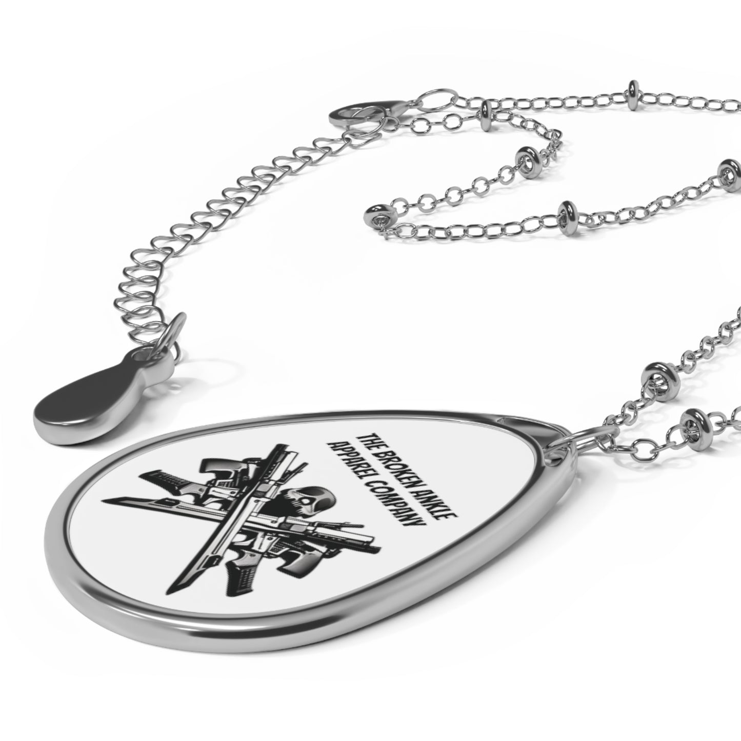 Logo Crossed Guns Necklace