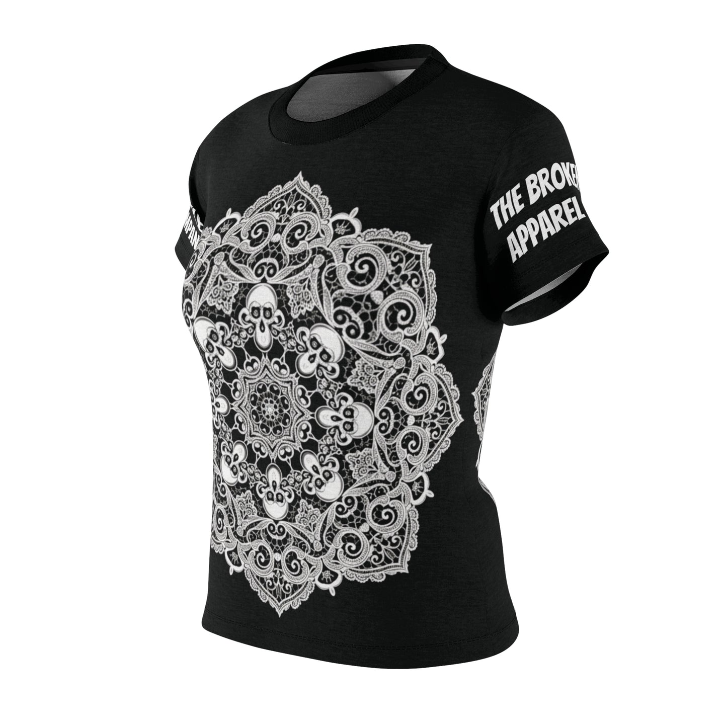 White Skull Lace Tee